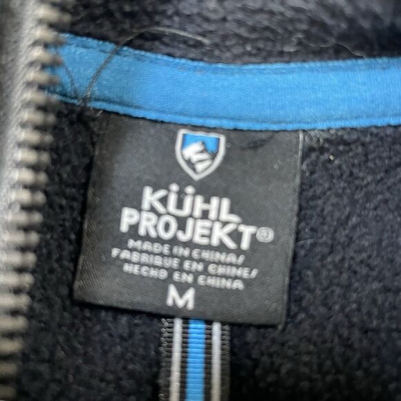 KUHL Projekt Women’s Protektr Hoodie Rain Jacket Size Medium Navy Blue Stretch - Picture 4 of 7